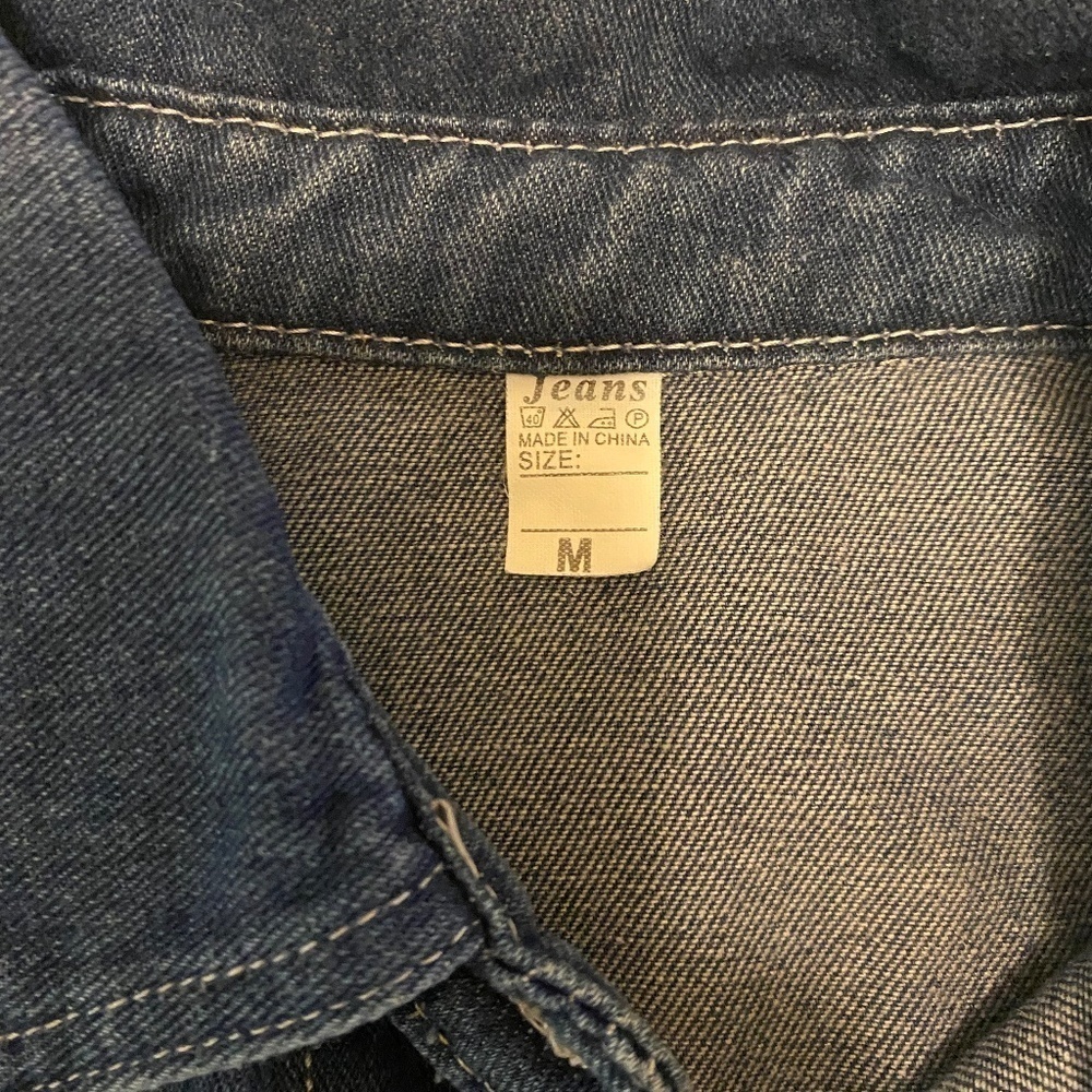 DENIM Jacket-Distressed- Size Medium - Picture 4 of 7